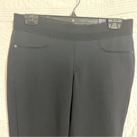 CAMBIO Black Leggings with Zippered Hems, Size 40/ 12/Large -#278 - Picture 3 of 14